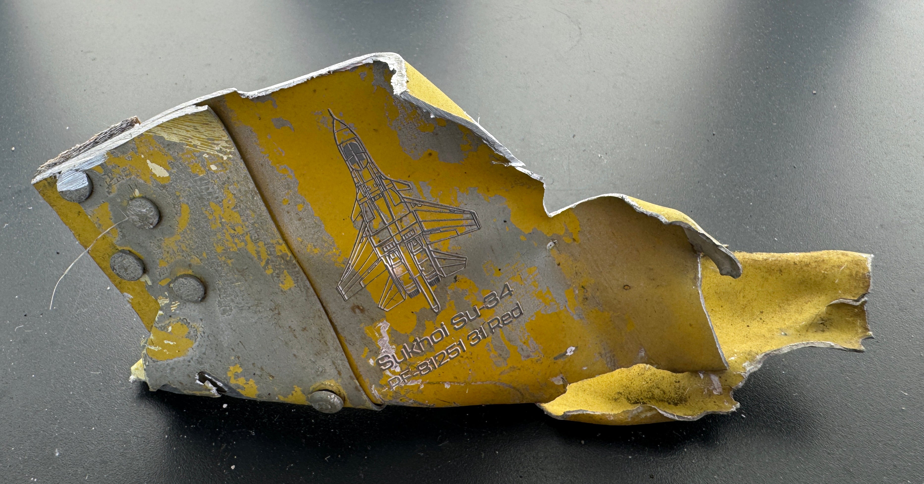 Trophy part of the front-line supersonic fighter-bomber SU 34 russian shot down aviation russia Ukraine war #160