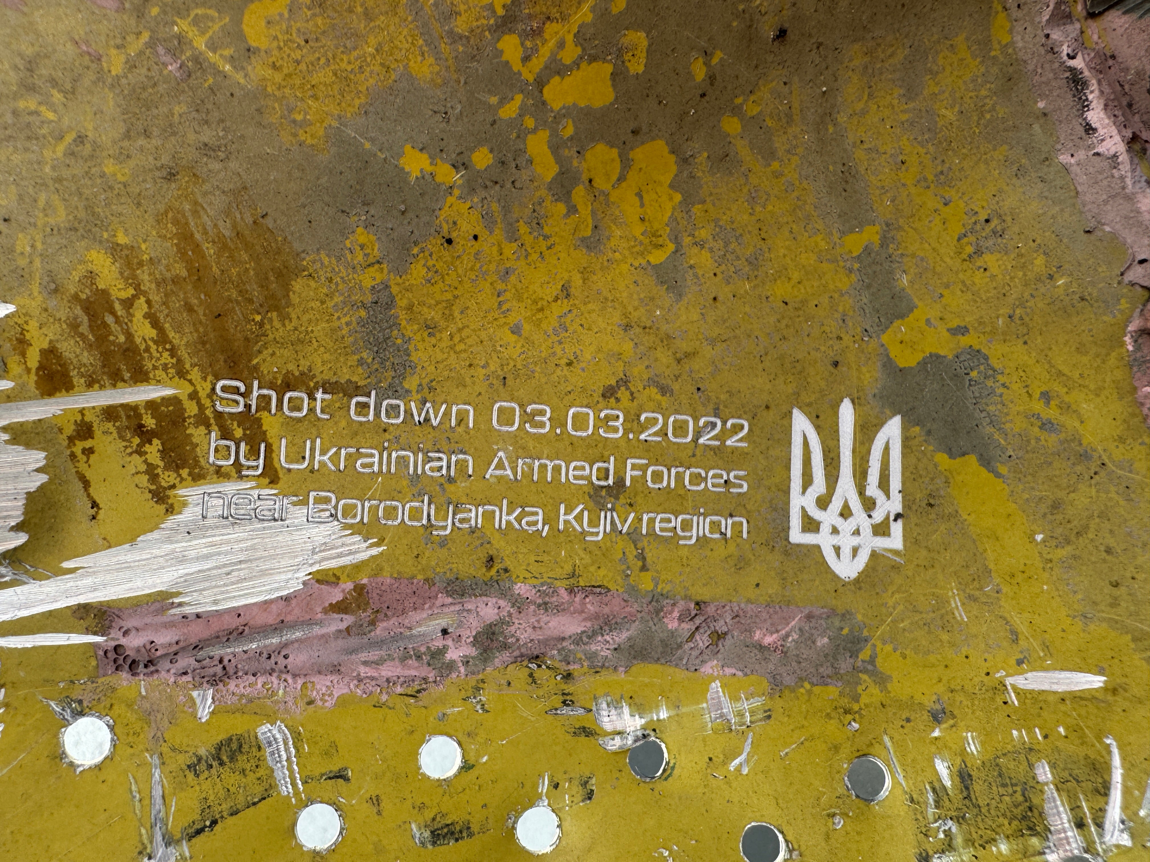 Trophy part of the front-line supersonic fighter-bomber SU 34 russian shot down aviation russia Ukraine war #148