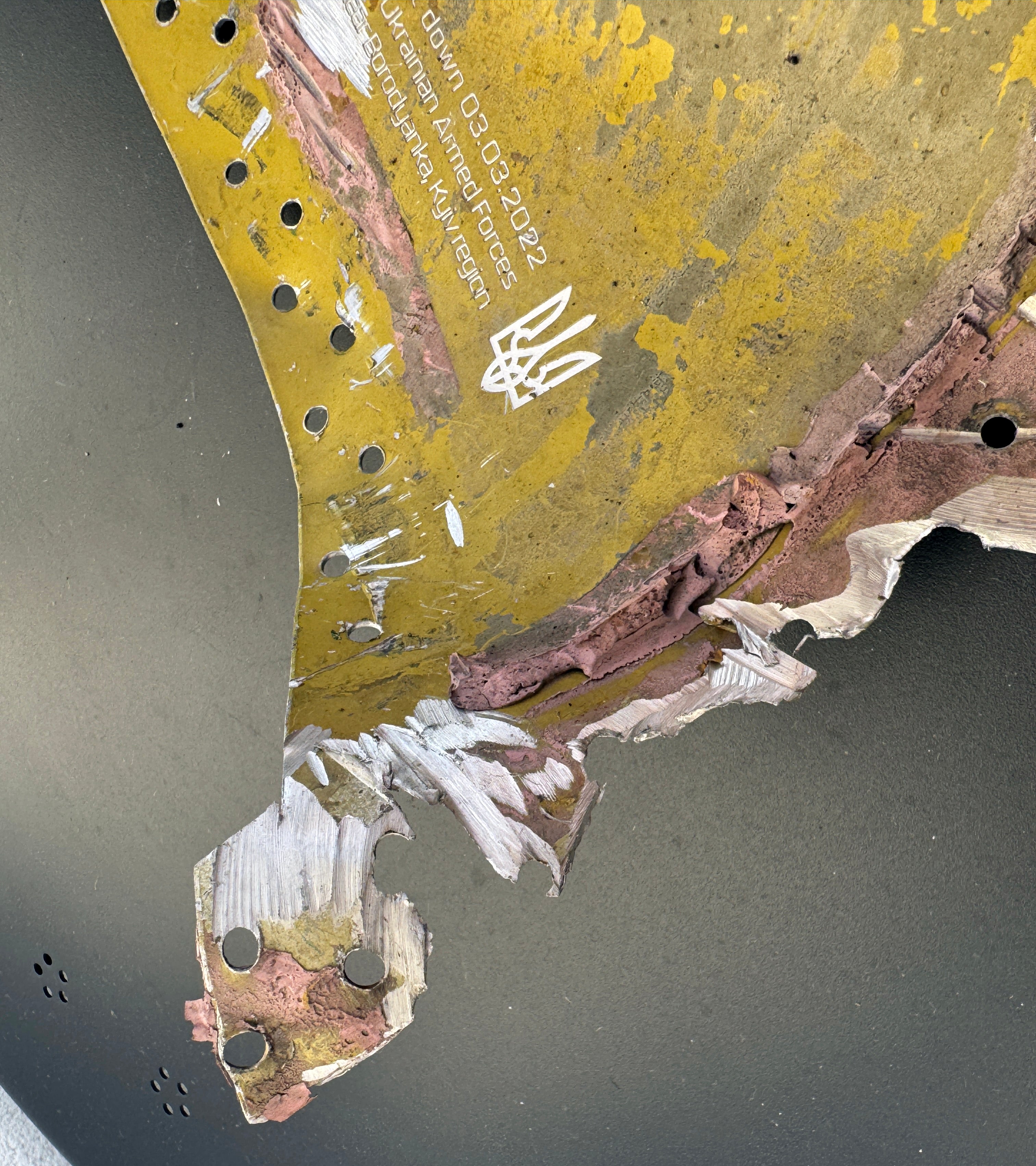 Trophy part of the front-line supersonic fighter-bomber SU 34 russian shot down aviation russia Ukraine war #148