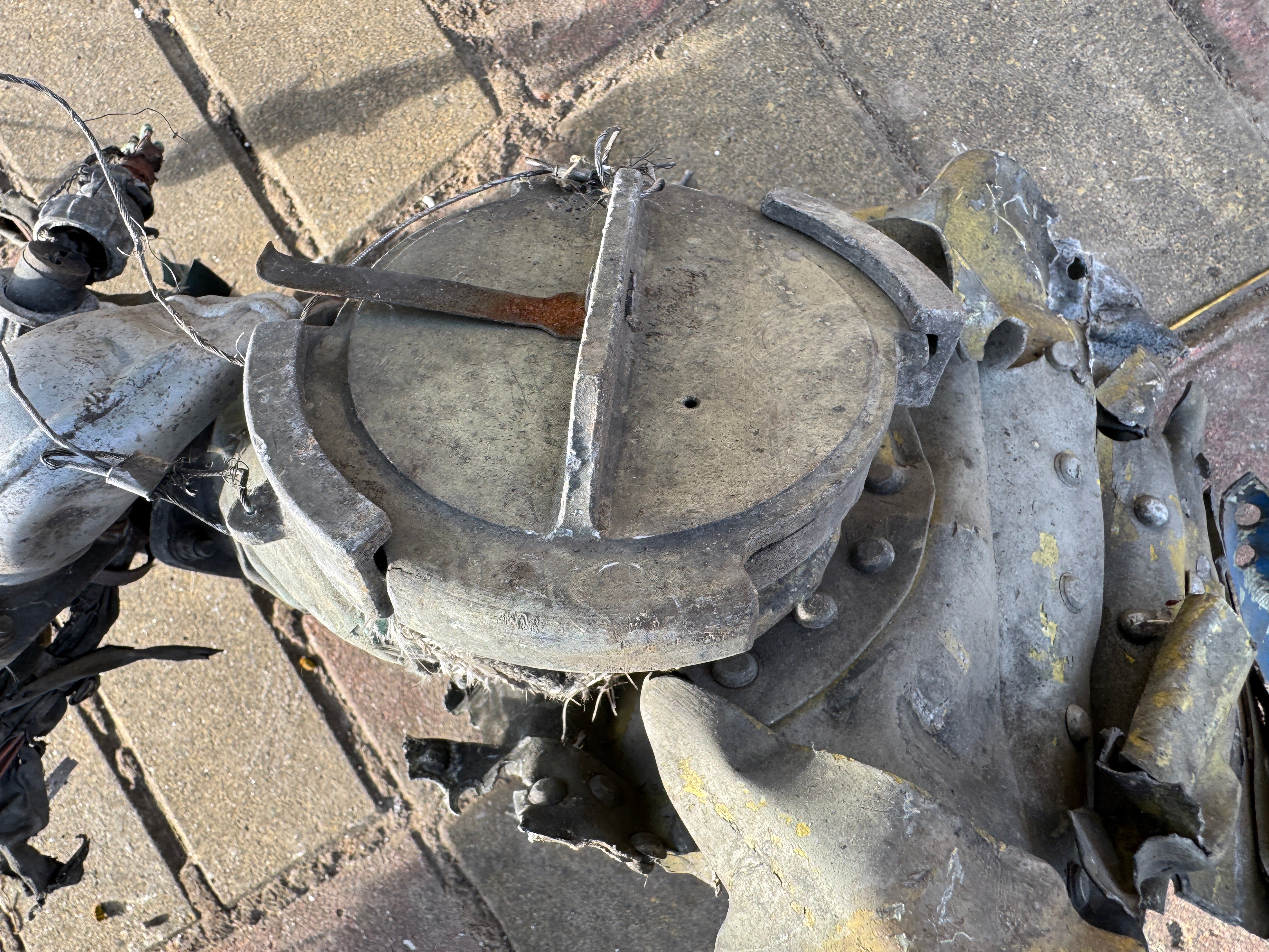 Trophy part of the air conditioning system supersonic fighter-bomber SU 34 russian shot down aviation russia Ukraine war #176