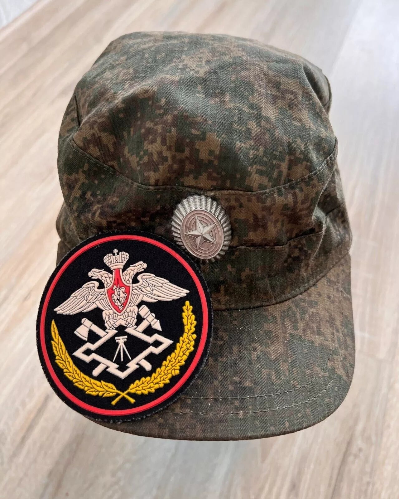 Trophy russian soldier set cap hat patch uniform military army camo EMR Russia Ukraine war 2022-2024