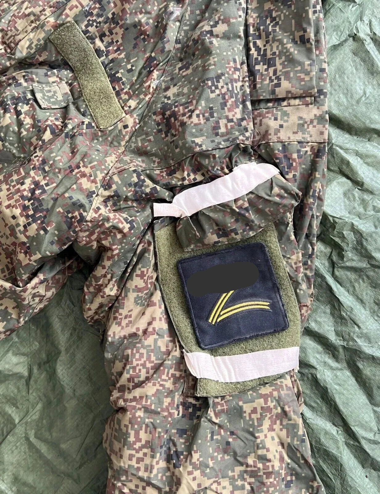 Trophy uniform sniper winter jacket bag patch camo russian russia military army Ukraine war 2022-2024