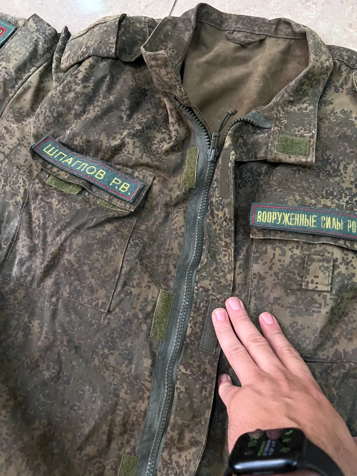 Trophy soldier set uniform jacket patch costume pants camo russian military army Russia Ukraine war 2022-2024