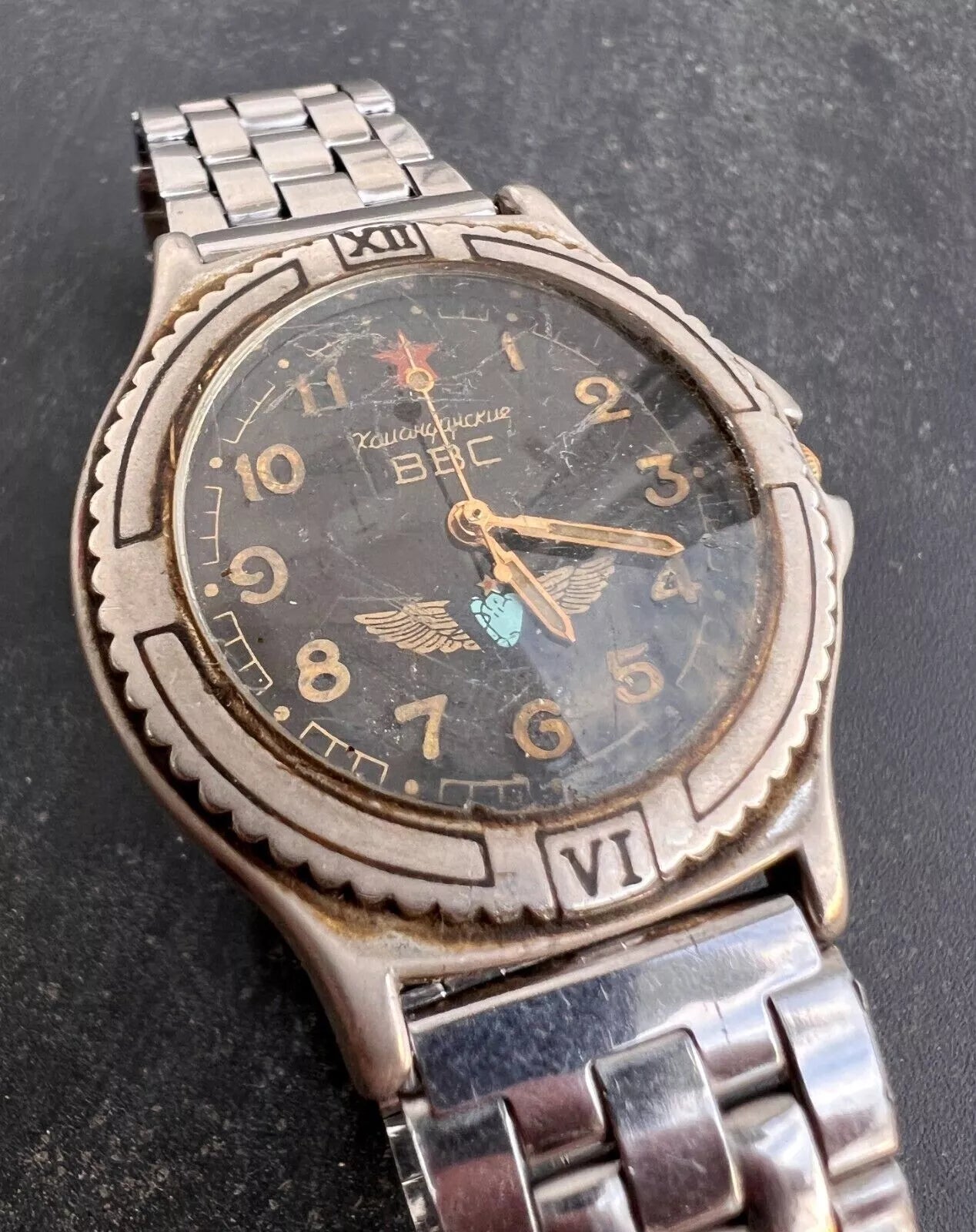 Air Forces pilot wristwatch Komandirskie Watch Military Trophy Rare Russian military army Russia Ukraine war 2022-2024 #10