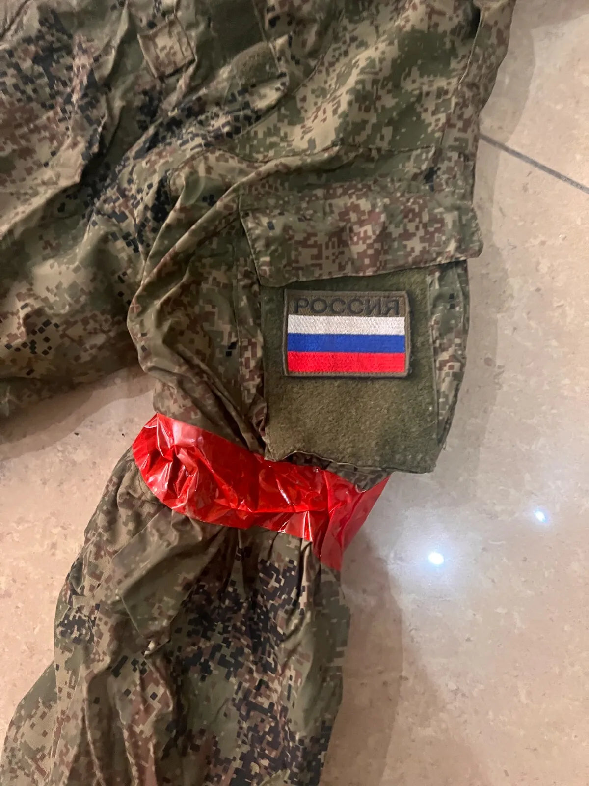 Trophy russian soldier set ALPHA FSB uniform winter jacket patch costume pants camo EMR russia military army Ukraine war 2022-2024 #2