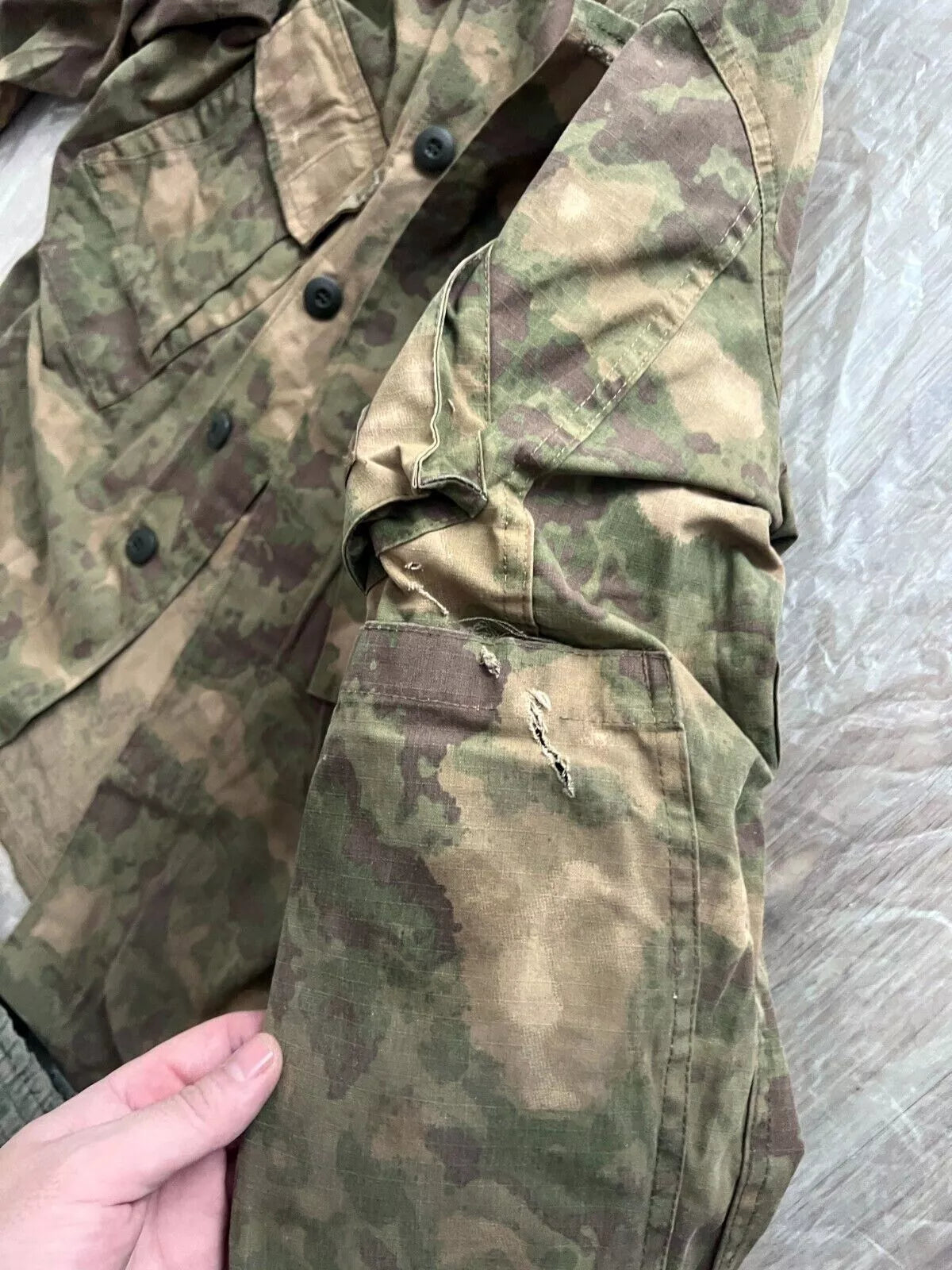 Trophy russian special forces soldier set uniform Kadyrovite Chechen jacket patch costume pants camo moss russia military army Ukraine war 2022-2024 #2