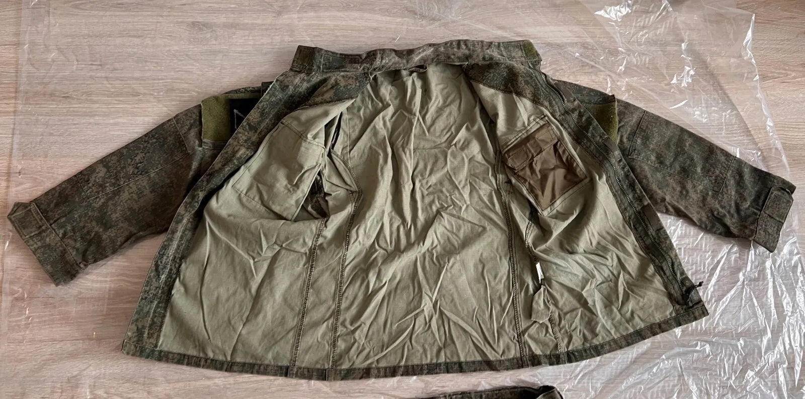 Trophy russian soldier set uniform jacket patch costume pants cap camo EMR military army Russia Ukraine war 2022-2024