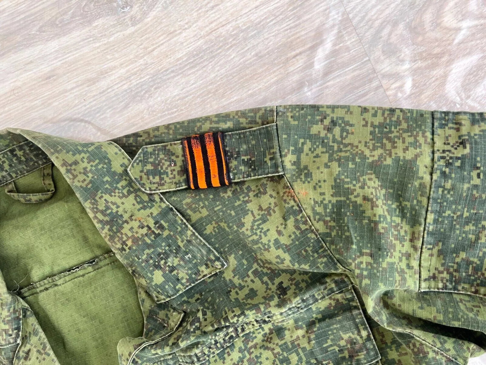 Trophy russian soldier set uniform jacket patch costume pants belt buckle camo military army Russia Ukraine war 2022-2024