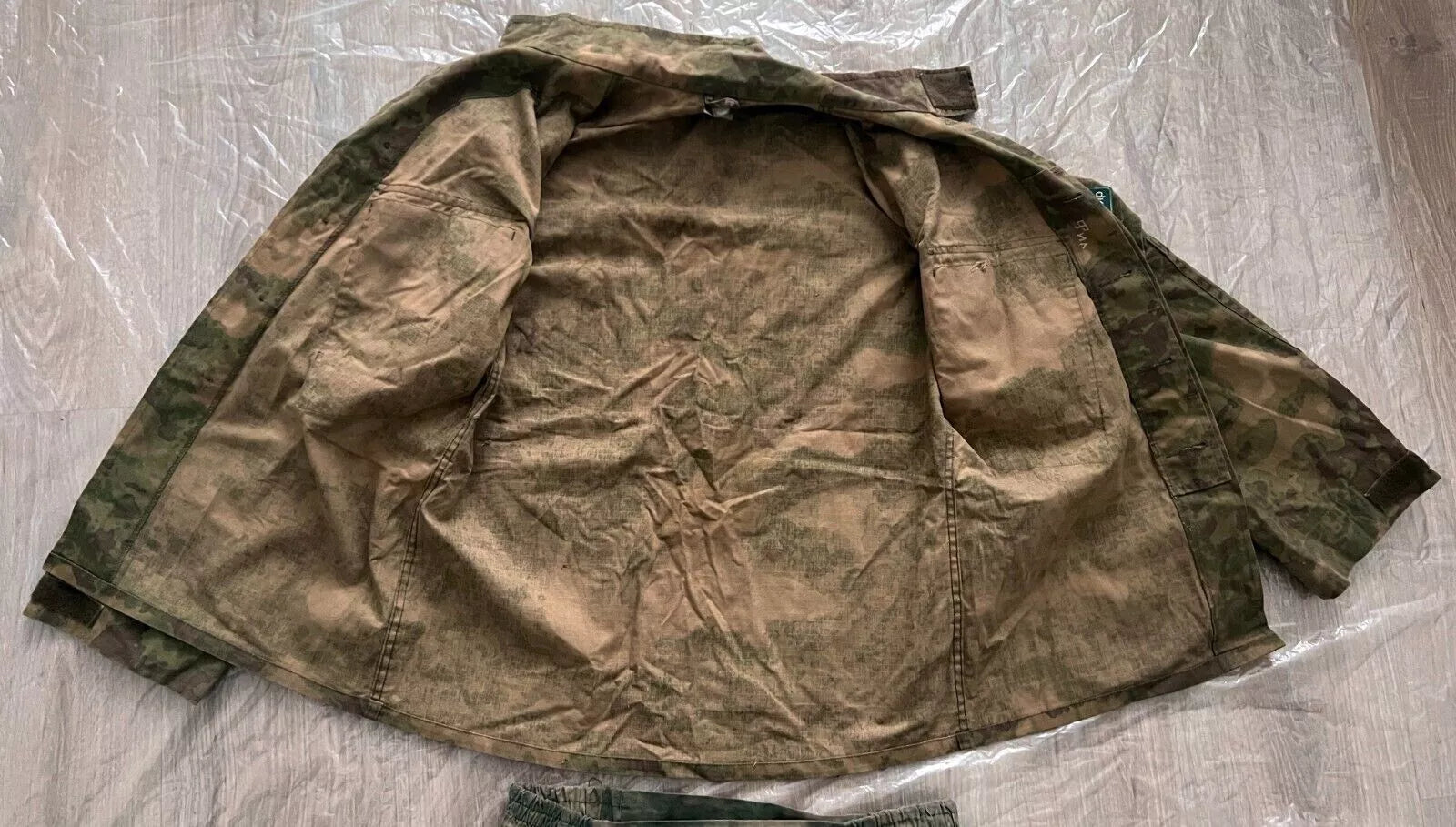Trophy russian special forces soldier set uniform Kadyrovite Chechen jacket patch costume pants camo moss russia military army Ukraine war 2022-2024 #2