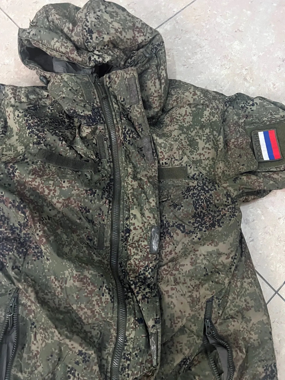 Trophy russian soldier set ALPHA FSB uniform winter jacket patch costume pants camo EMR russia military army Ukraine war 2022-2024 #2