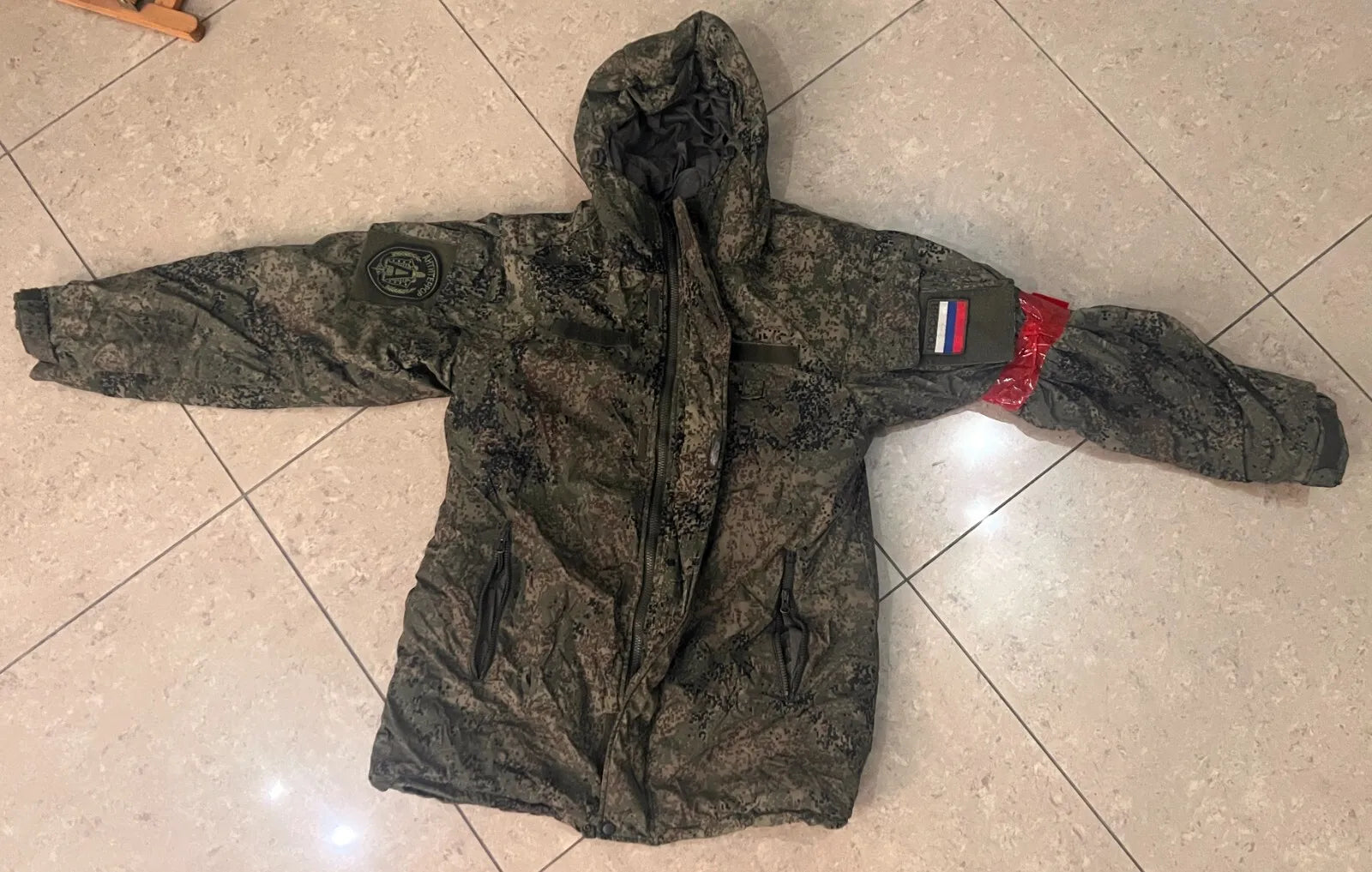 Trophy russian soldier set ALPHA FSB uniform winter jacket patch costume pants camo EMR russia military army Ukraine war 2022-2024 #2