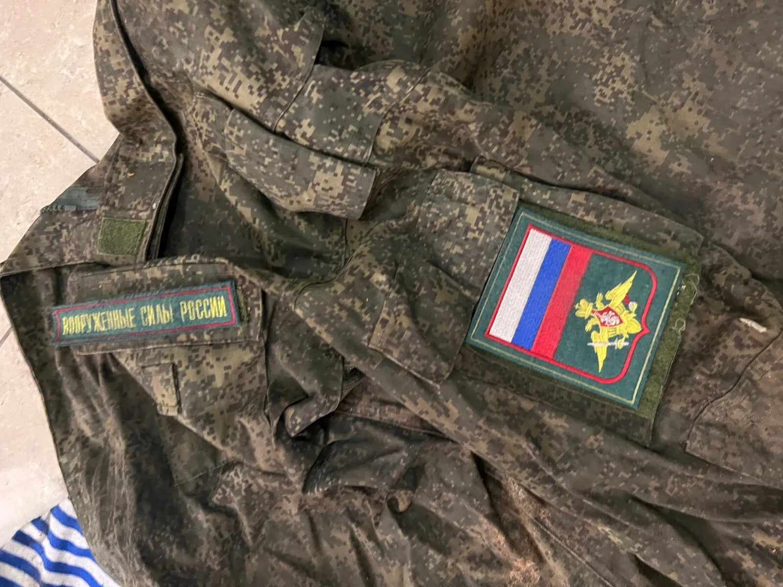 Trophy soldier set uniform jacket patch costume pants camo russian military army Russia Ukraine war 2022-2024
