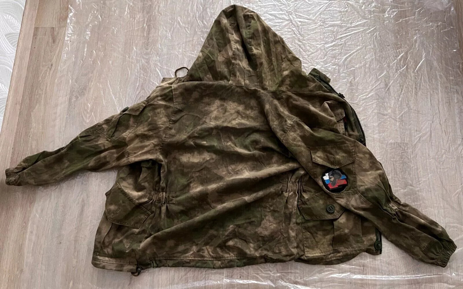 Trophy russian special forces soldier set uniform Kadyrovite Chechen jacket patch pants camo moss russia military army Ukraine war 2022-2024
