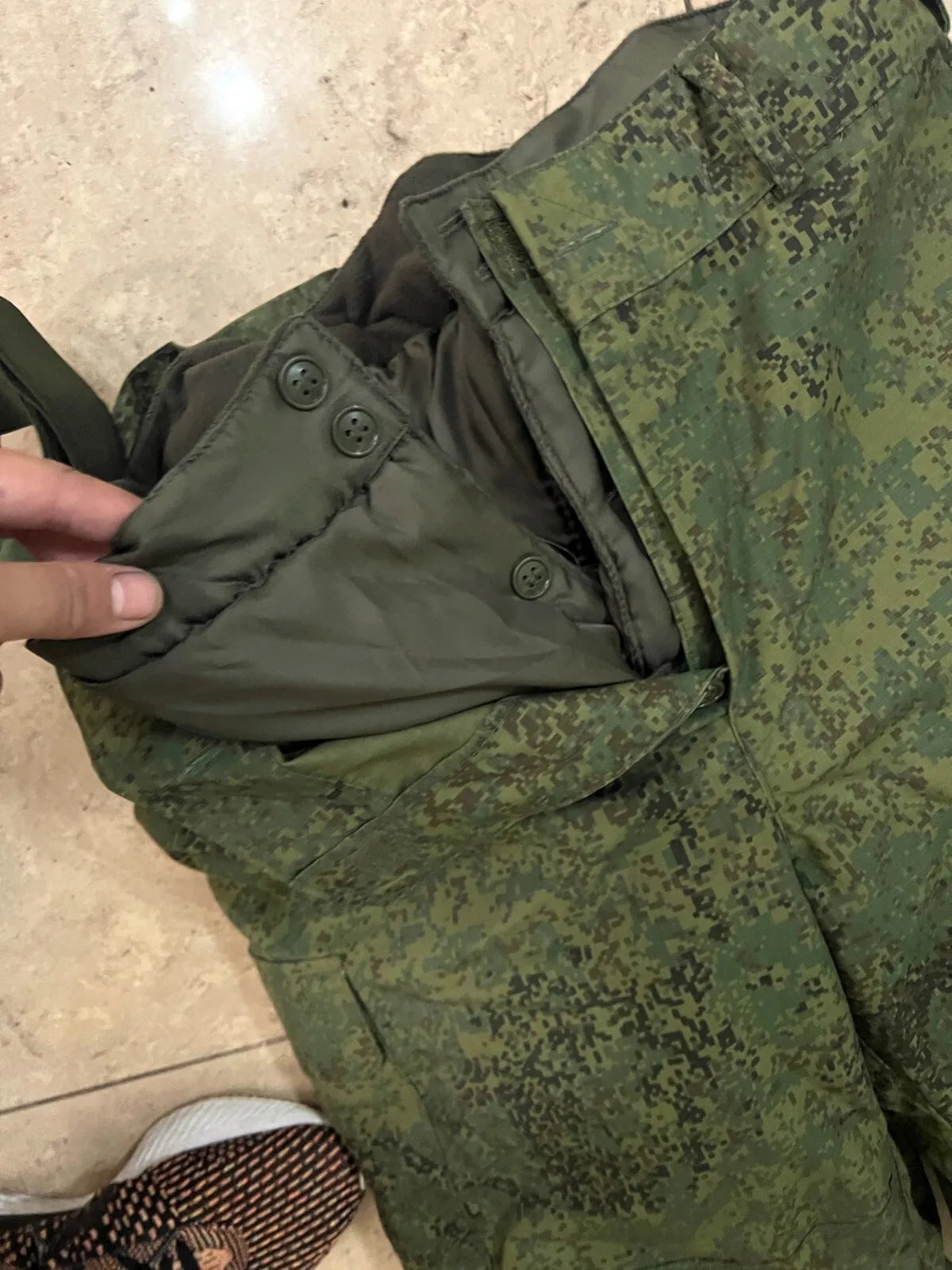 Trophy russian soldier set uniform winter jacket patch costume pants camo EMR russia military army Ukraine war 2022-2024 #4