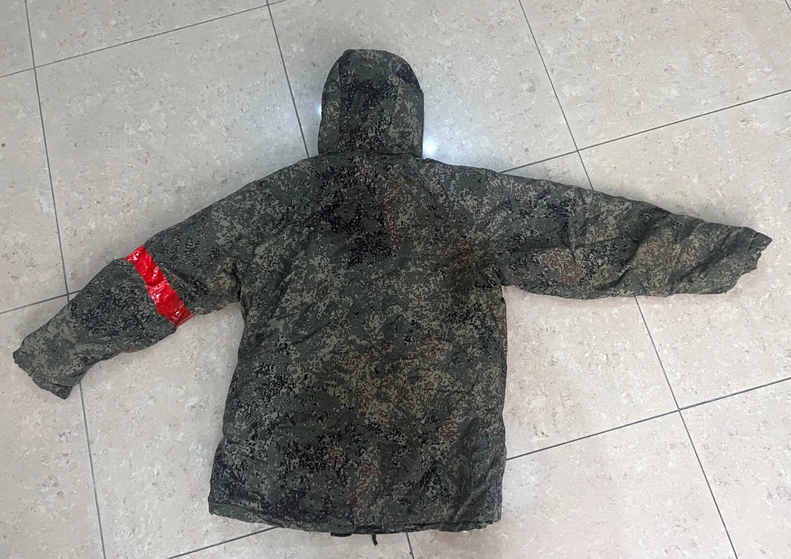 Trophy set russian soldier uniform winter jacket patch pants camo EMR russia military army Ukraine war 2022-2024