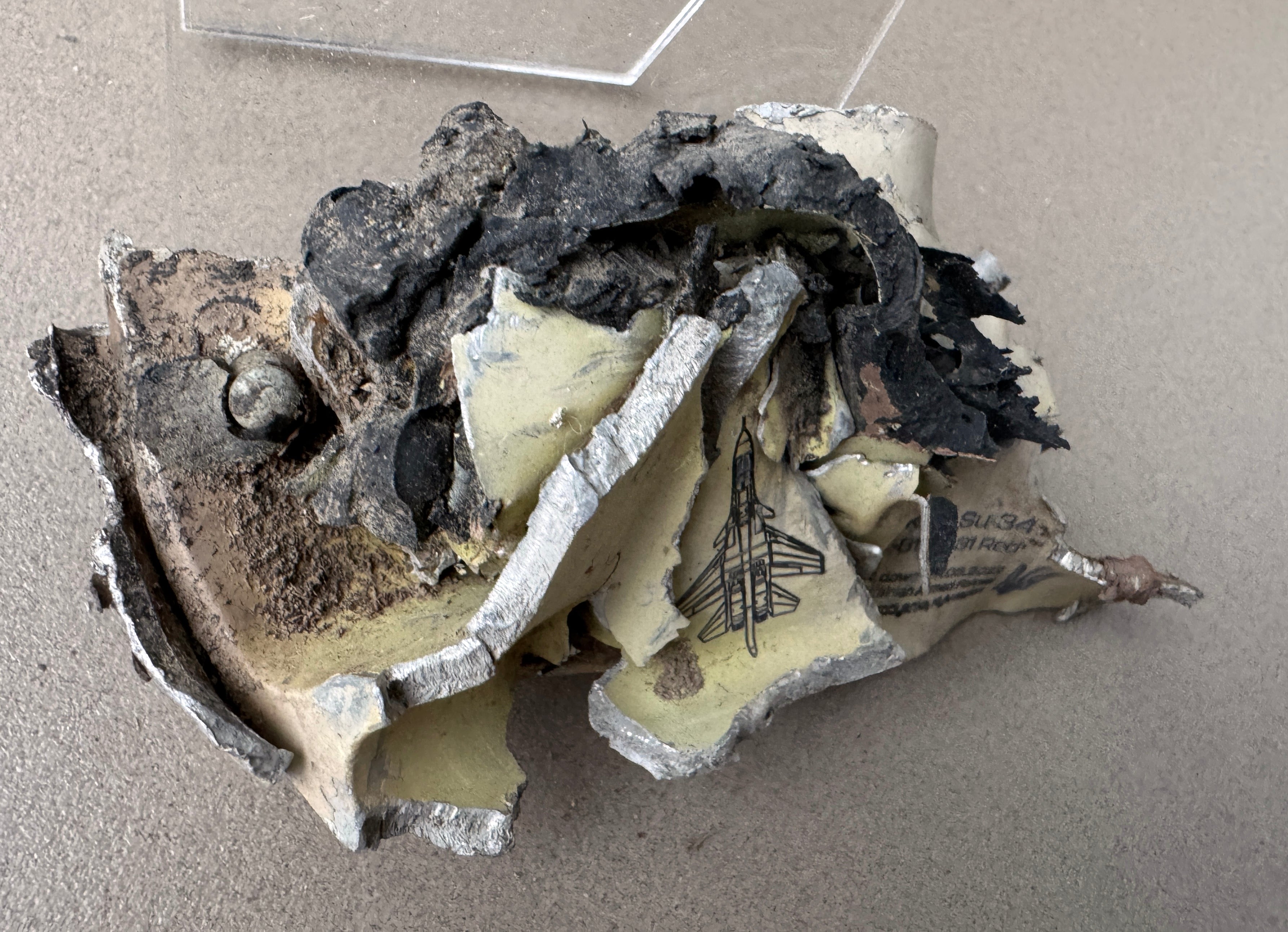 Trophy part of the front-line supersonic fighter-bomber SU 34 russian shot down jet aircraft aviation russia Ukraine war #17