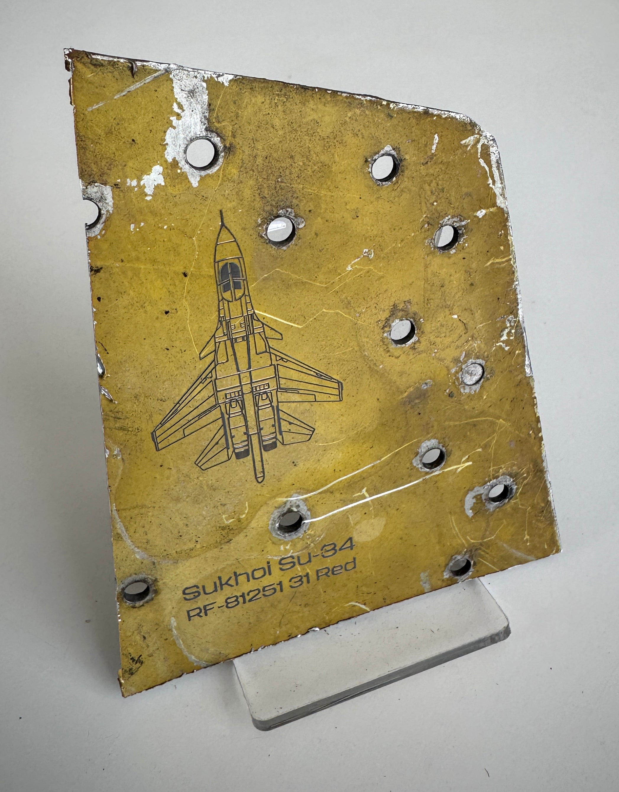 Trophy part of the front-line supersonic fighter-bomber SU 34 russian shot down aviation  russia Ukraine war #61