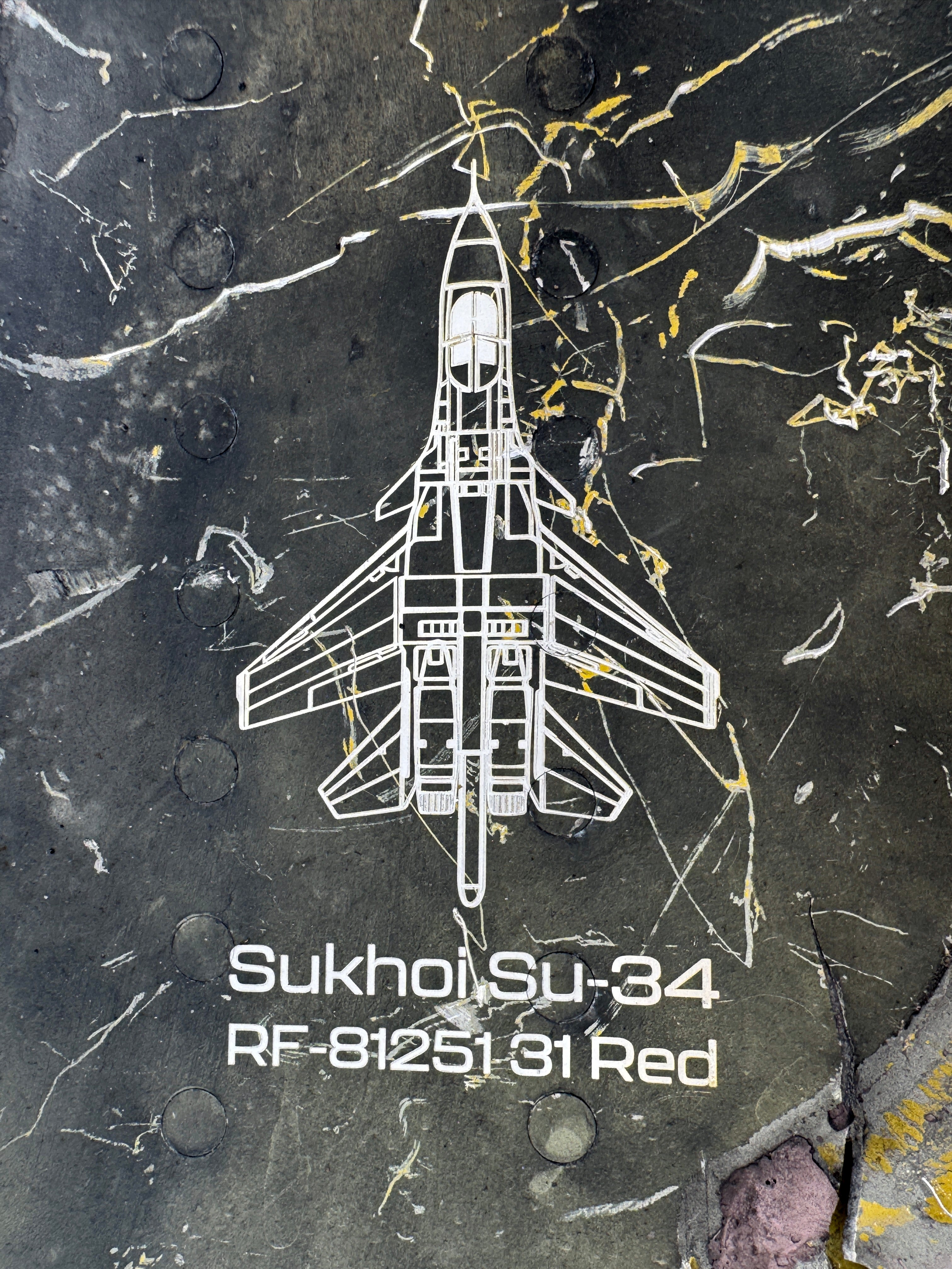 Trophy part of the front-line supersonic fighter-bomber SU 34 russian shot down aviation russia Ukraine war #147