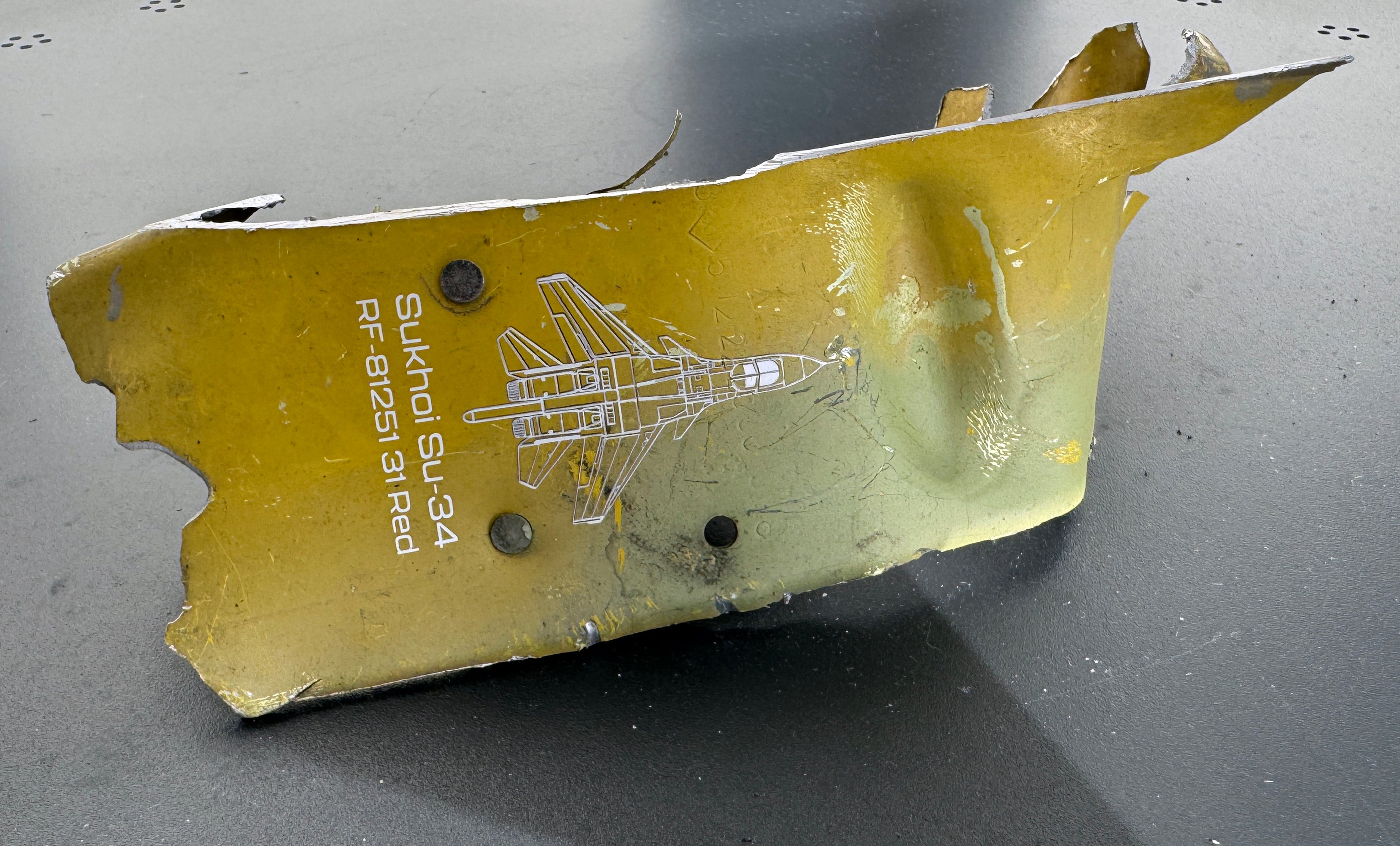 Trophy part of the front-line supersonic fighter-bomber SU 34 russian shot down aviation russia Ukraine war #155