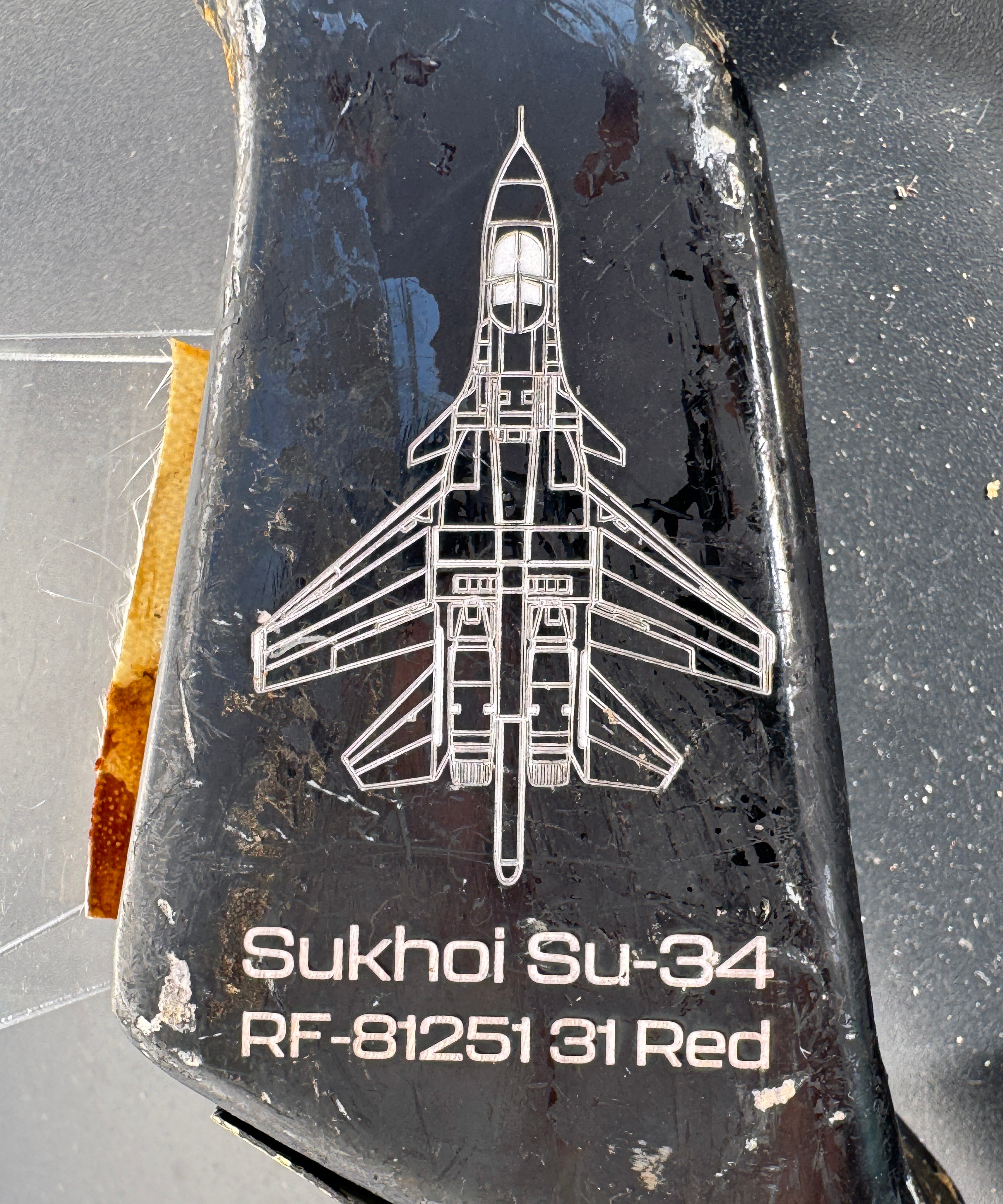 Trophy part of the front-line supersonic fighter-bomber SU 34 russian shot down aviation russia Ukraine war #159
