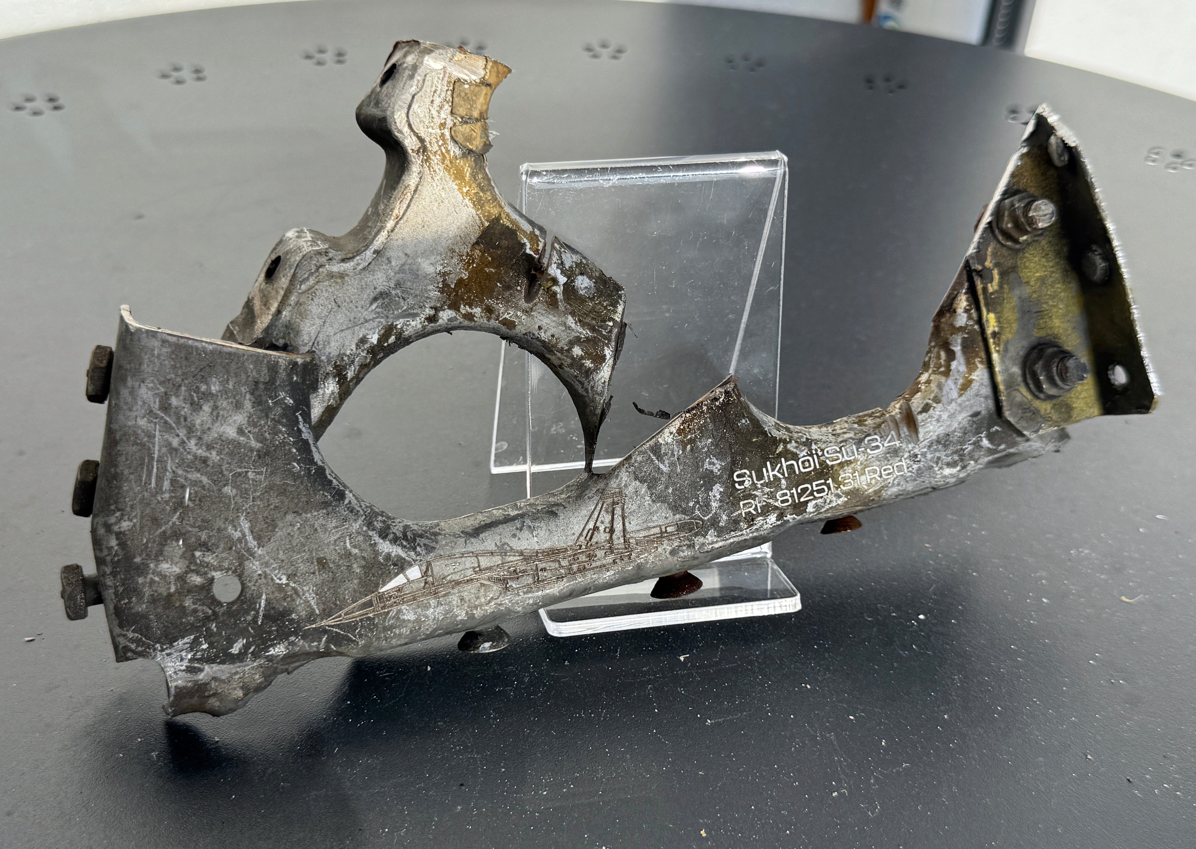 Trophy part of the front-line supersonic fighter-bomber SU 34 russian shot down aviation russia Ukraine war #154
