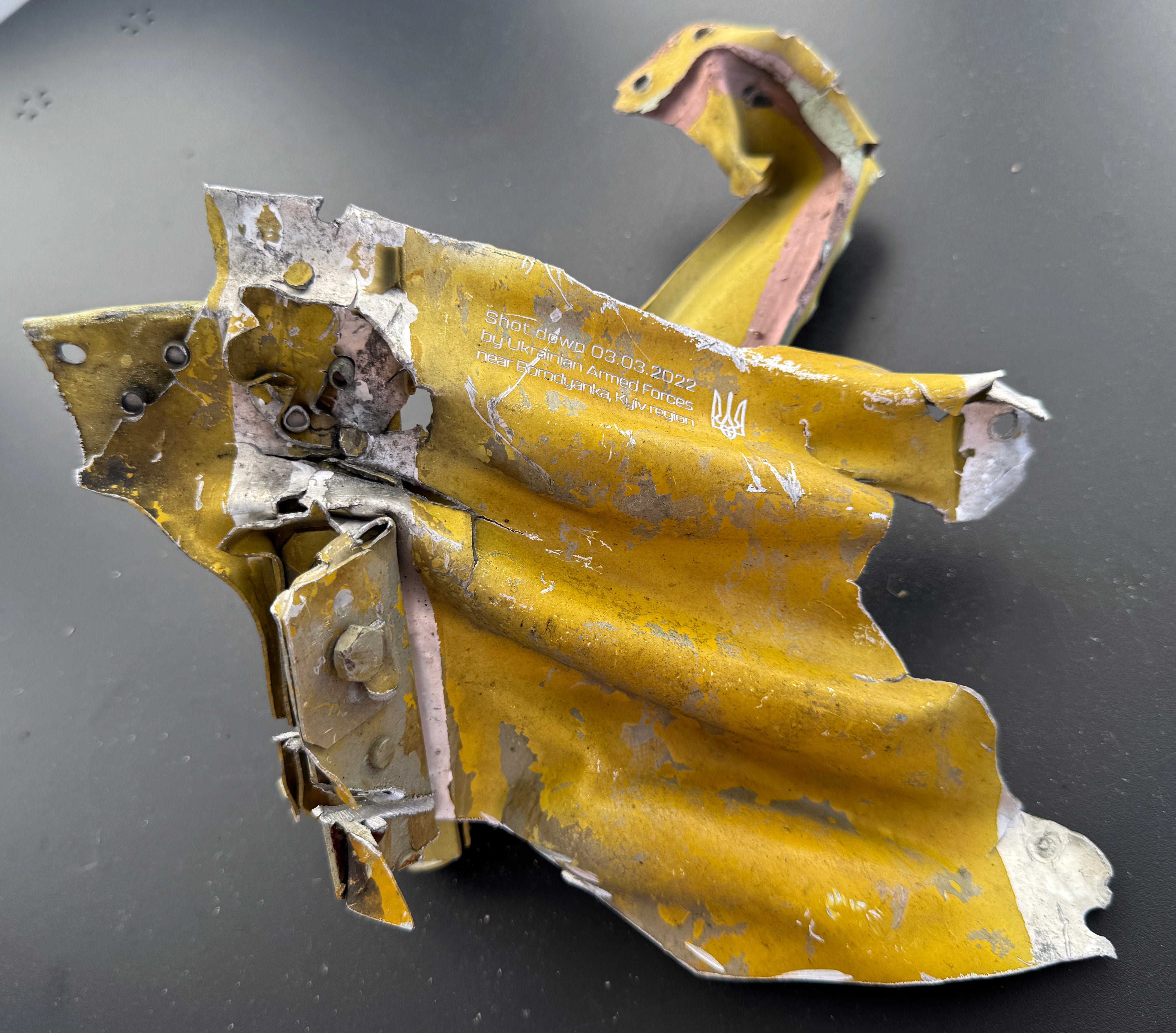 Trophy part of the front-line supersonic fighter-bomber SU 34 russian shot down aviation russia Ukraine war #152