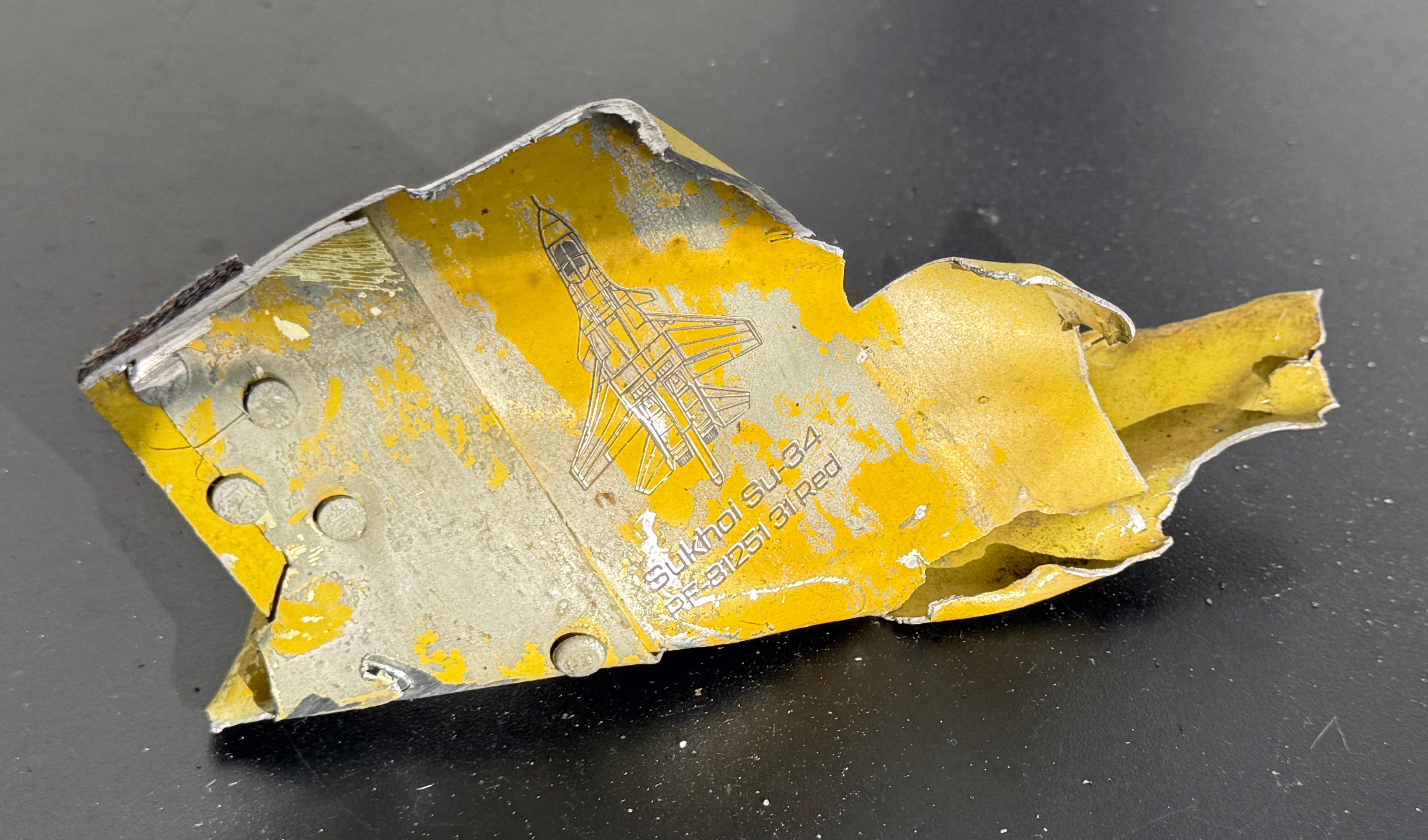 Trophy part of the front-line supersonic fighter-bomber SU 34 russian shot down aviation russia Ukraine war #160