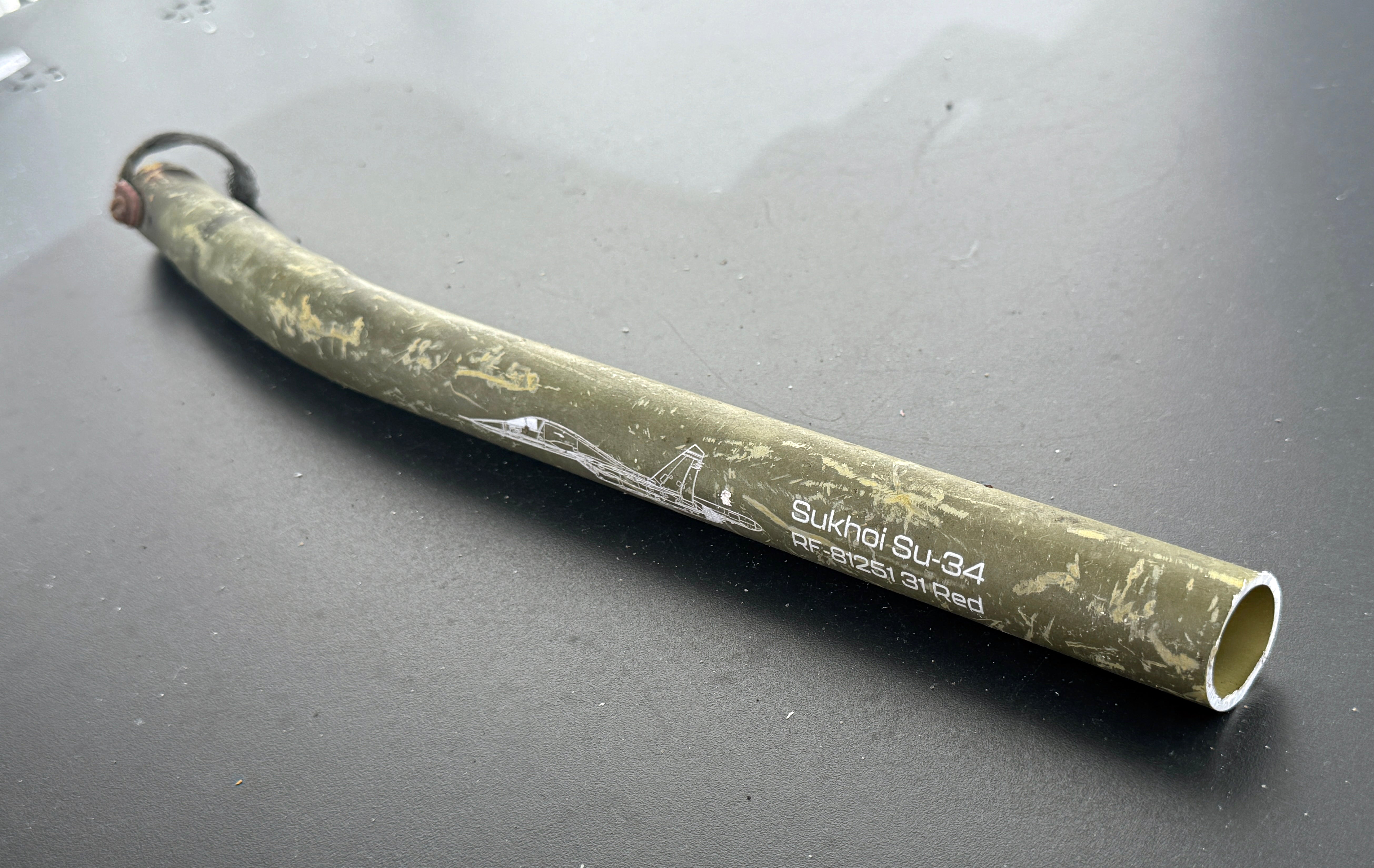 Trophy part of the front-line supersonic fighter-bomber SU 34 russian shot down aviation russia Ukraine war #144